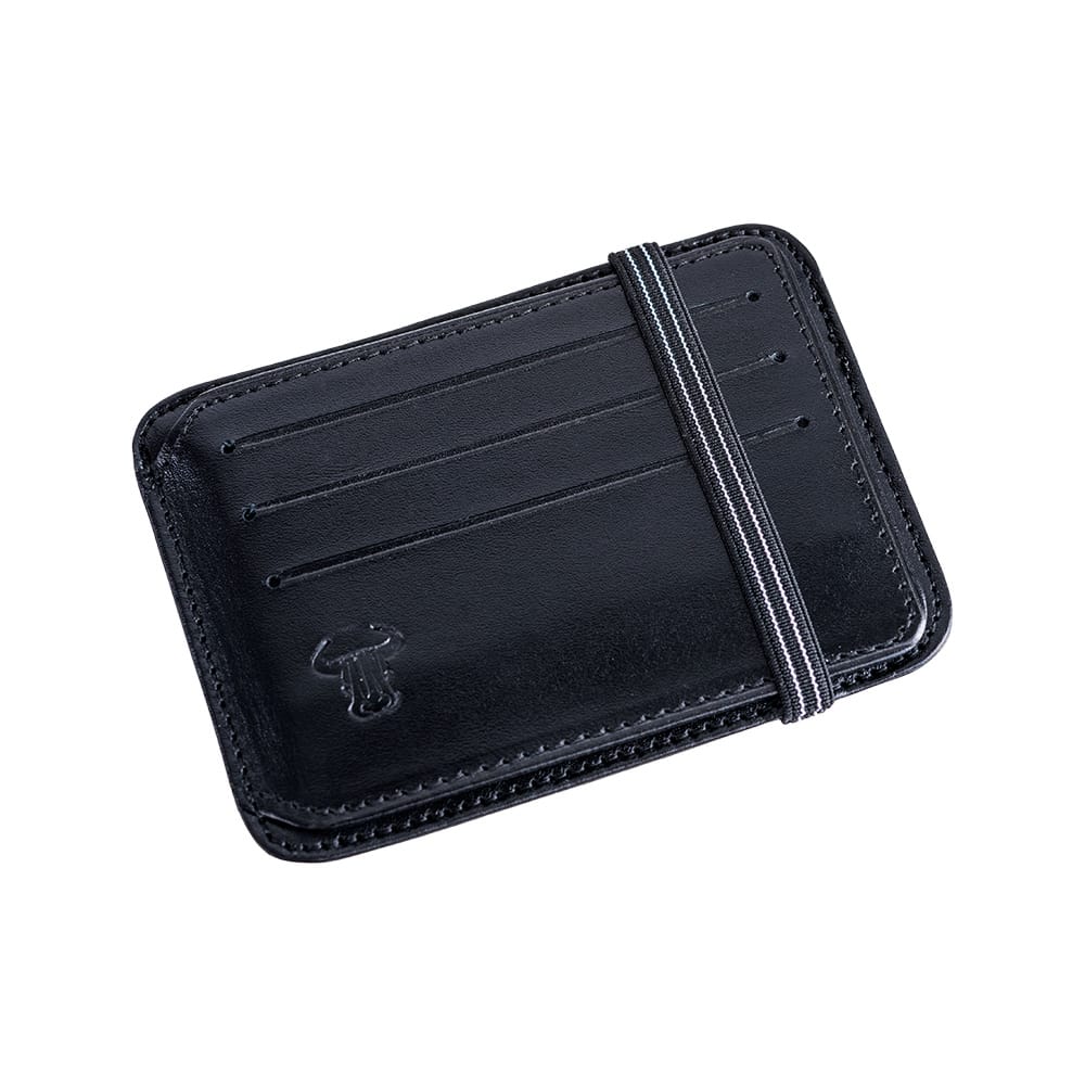 Port-card barbati din piele naturala negru Cyrano - imagine 11