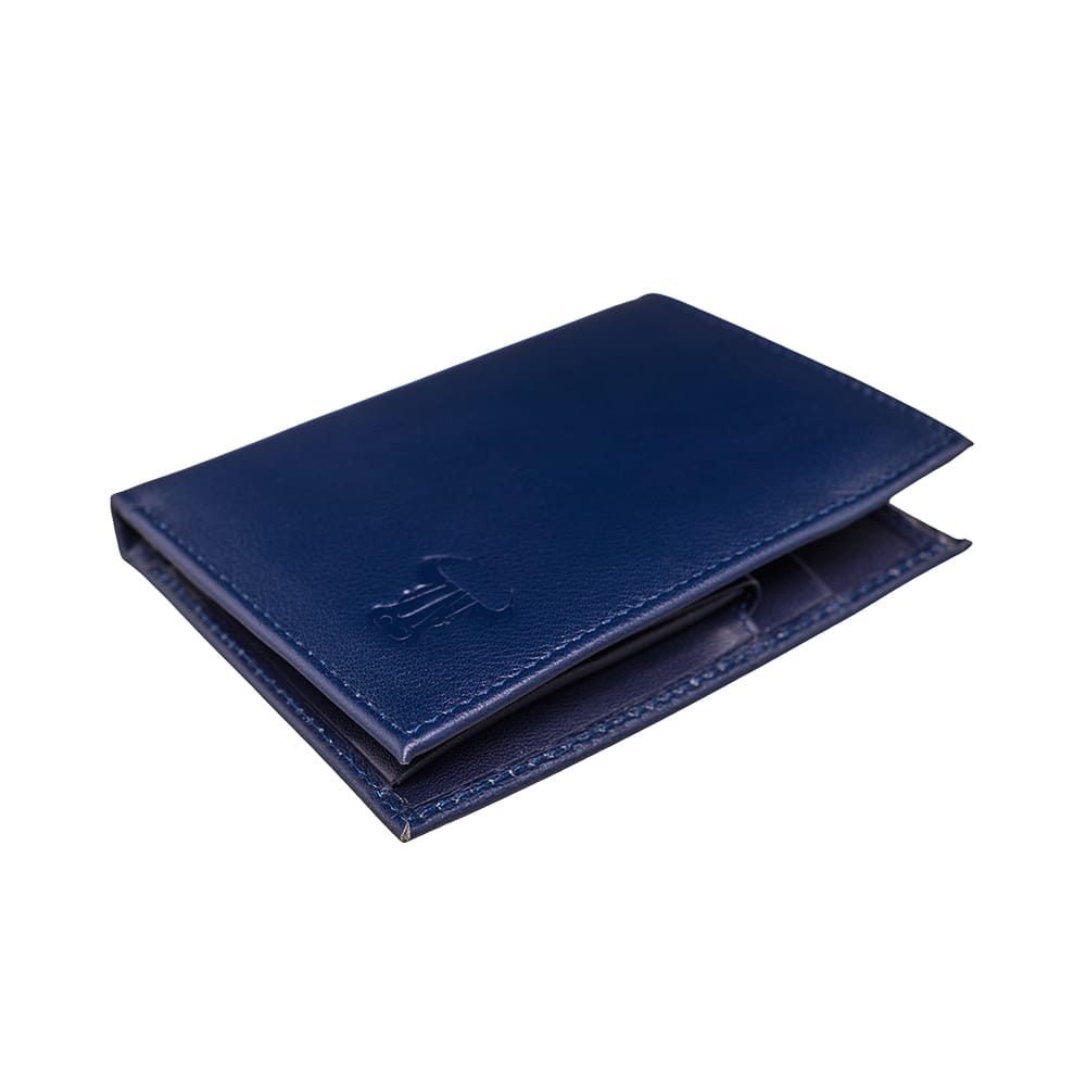 Portofel barbati din piele naturala bleumarin Andor - imagine 3