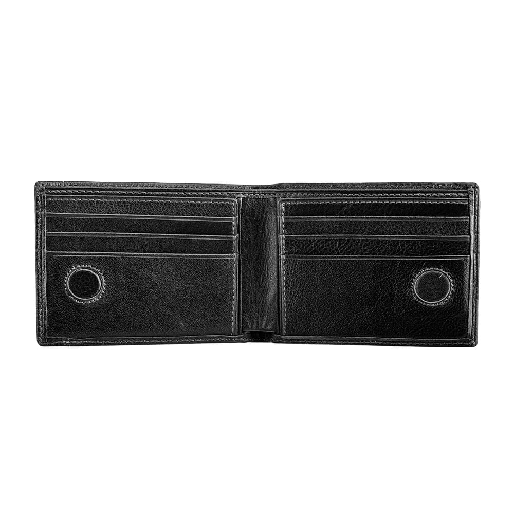 Portofel barbati din piele naturala negru Iarin - imagine 3