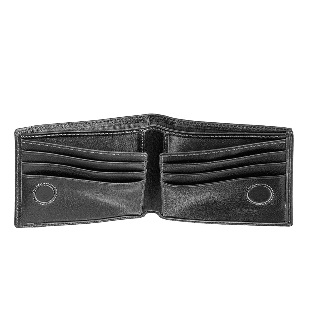 Portofel barbati din piele naturala negru Iarin - imagine 4
