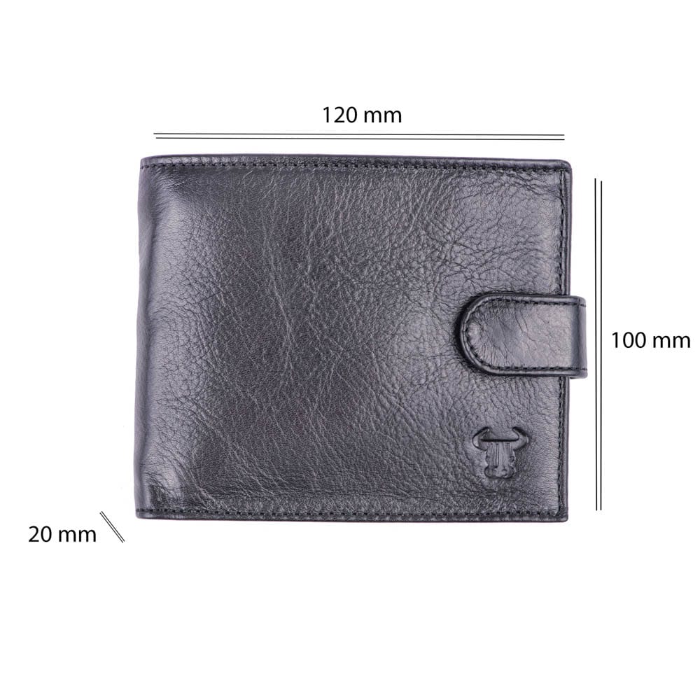 Portofel barbati din piele naturala negru Page Wallet - imagine 3
