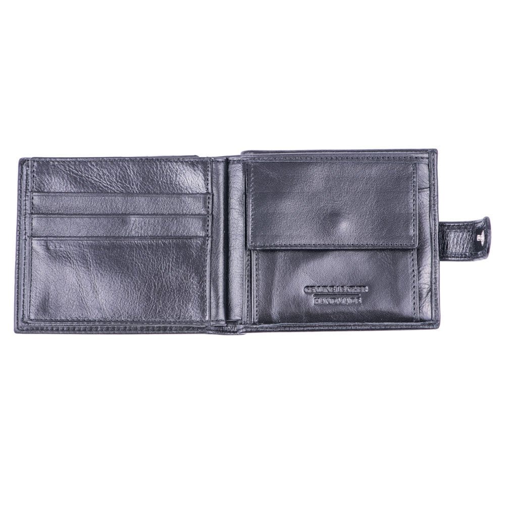 Portofel barbati din piele naturala negru Page Wallet - imagine 5