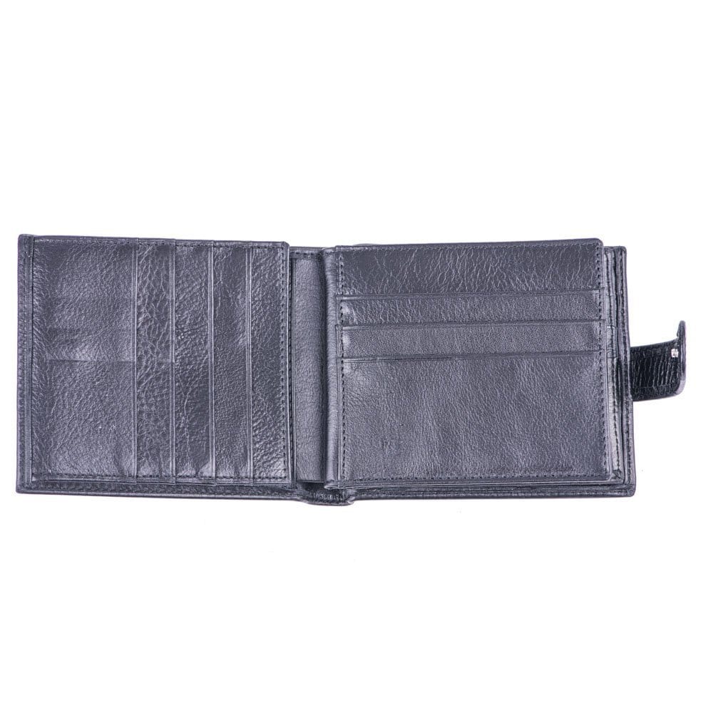 Portofel barbati din piele naturala negru Page Wallet - imagine 7